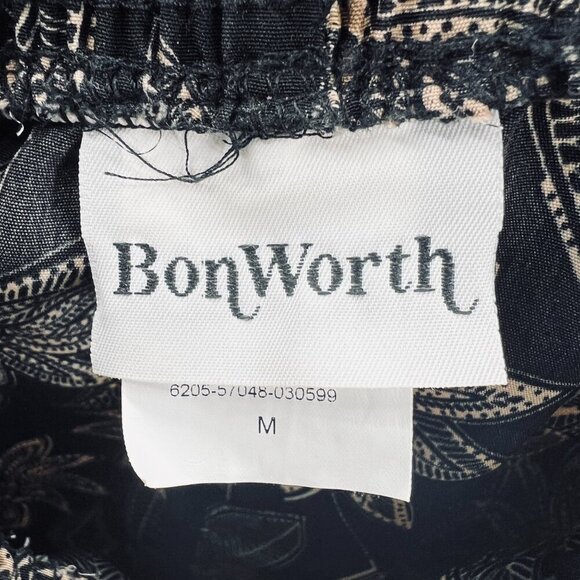 Womens Midi Skirt Medium Boho Cottagecore Prairie A Line Flowy Brown Neutral - Picture 5 of 8